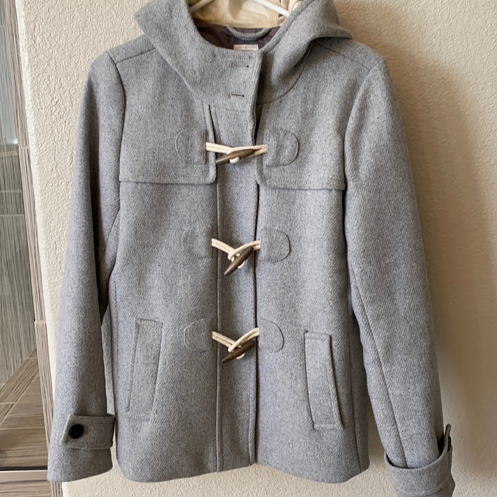 Gap Wool Coat. Tall Small, Grey